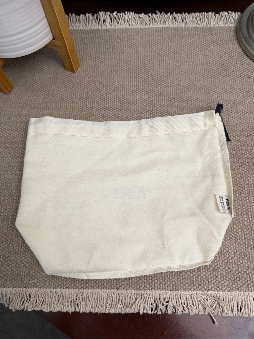 Fendi Cream Dust Bag - for wallet